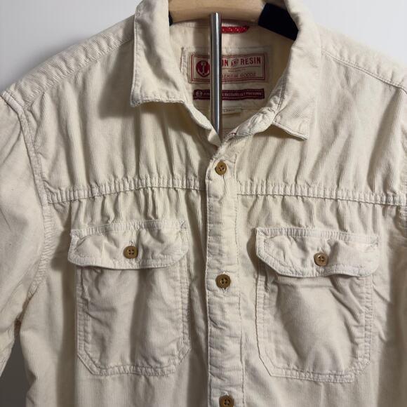 Iron and Resin Herman Shirt Corduroy in Natural - Large - Picture 3 of 7